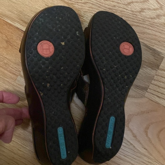 Cole Haan Nike Air Elke Slide Sandals Womens 7 Leather Rose gold old money comfy - Picture 6 of 9